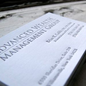 Elegant Letterpress Business Cards