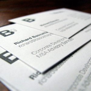 Elegant Letterpress Business Cards