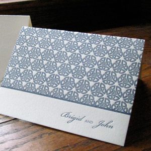 Elegant Wedding Letterpress Invitation by French Press