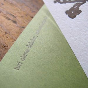 Modern Letterpress Business Cards